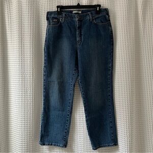 Lee straight leg “at the waist” jeans, 12P/short